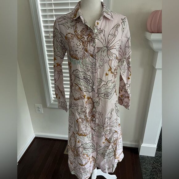 Las Surenas x Tuckernuck Amor Green tunic dress size small - Picture 17 of 17